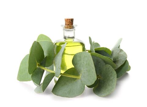 Aceite de eucalipto como parte da crema Demyxil